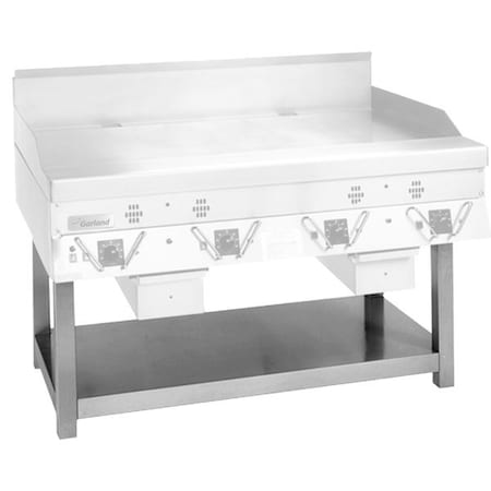 SCG-36SS Stainless Steel Equipment Stand With Undershelf For CG-36R And ECG-36R Griddles